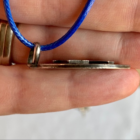 Vintage Sterling Silver Enameled Iberian Necklace - Picture 4 of 9